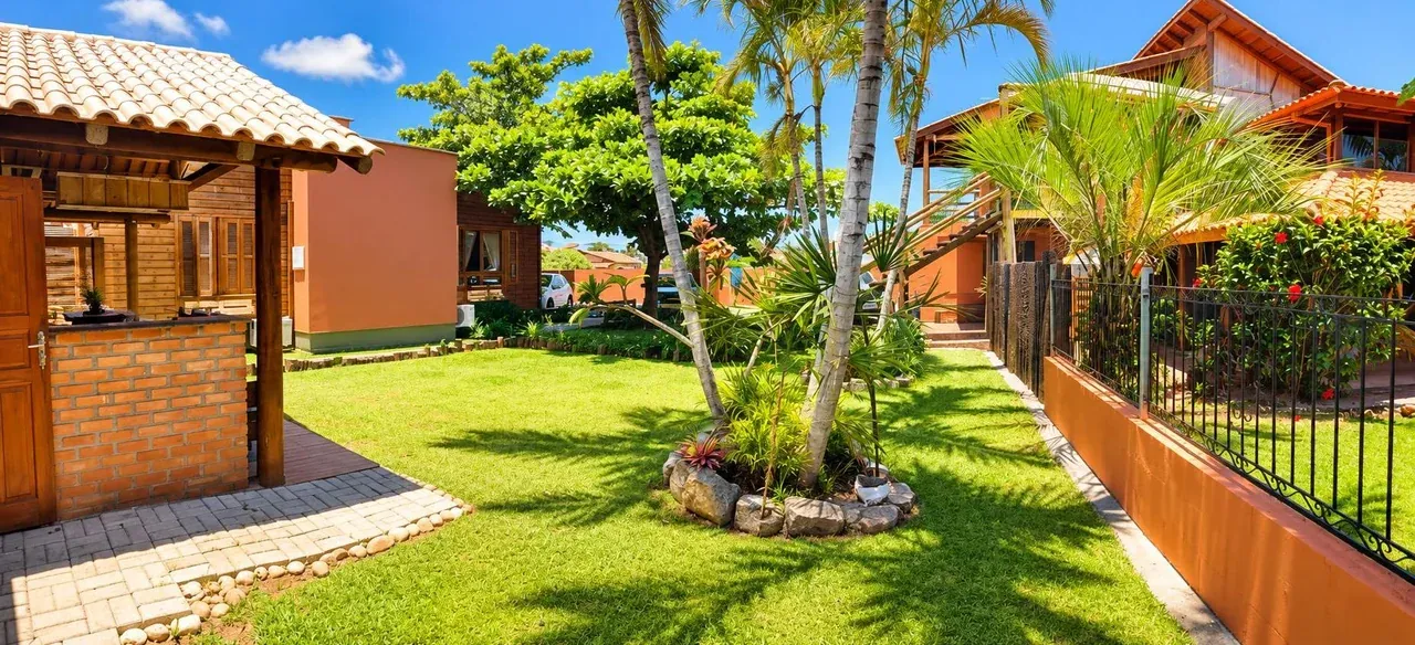 Jardim da Pousada Campeche Lofts